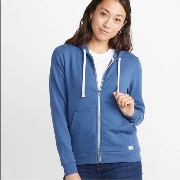 Marine Layer Jackets & Blazers - Marine Layer Women’s Blue Full Zip Up Hoodie Sweatshirt Size Small